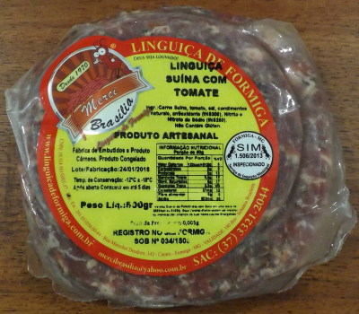 Linguiça Suína com Tomate