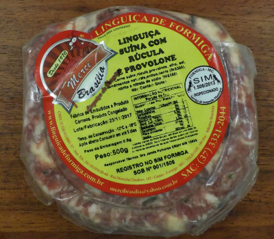 Linguiça Suína com Rúcula e Provolone